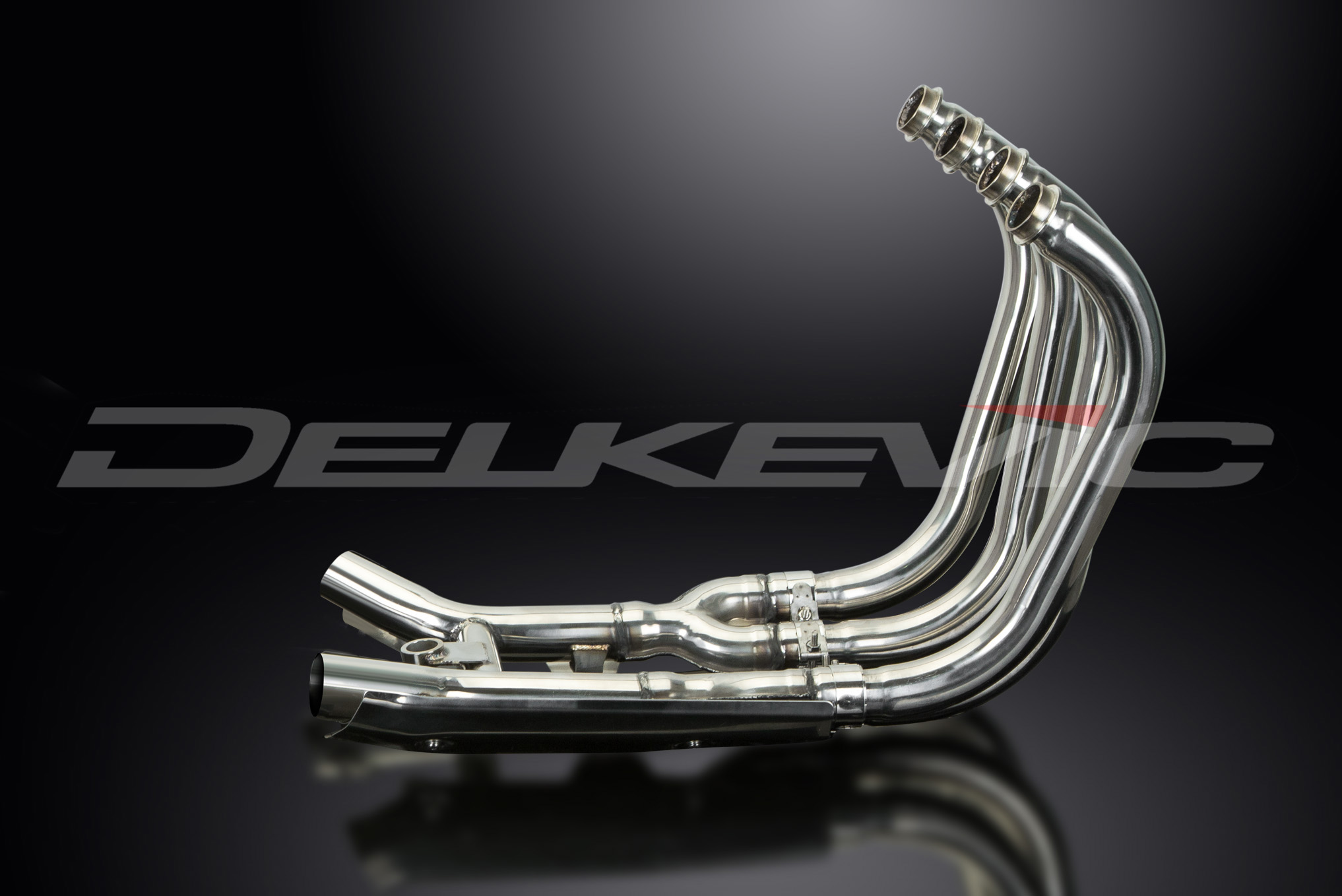 Stainless Steel Downpipes Header Exhaust Collector Box Suzuki GSX1400