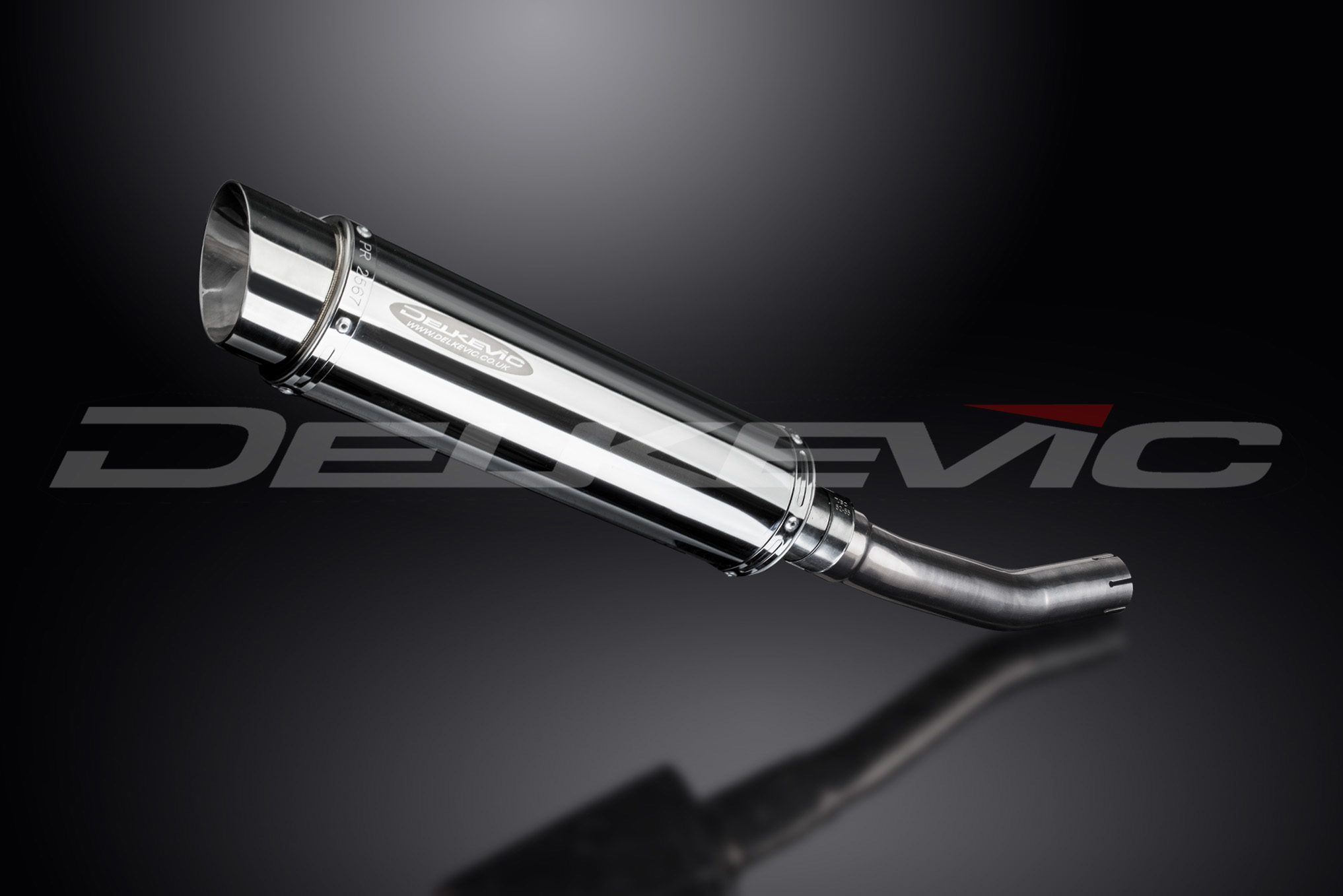 KAWASAKI KLR650A 1987-2007 350mm OVAL CARBON BSAU SILENCER EXHAUST KIT