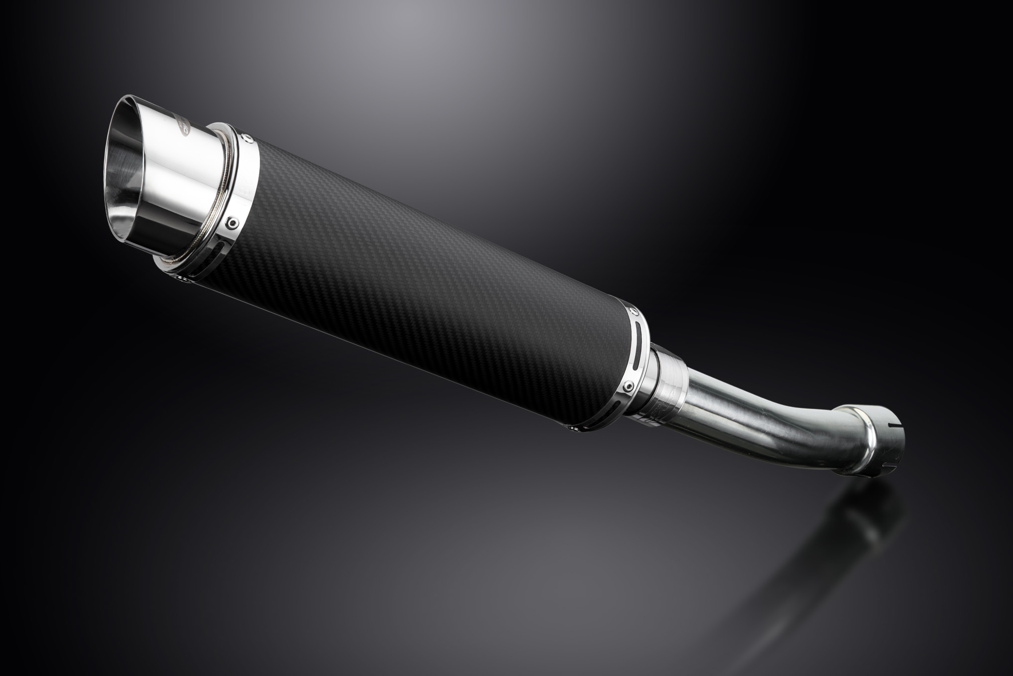 KAWASAKI ZX-9R NINJA (1998-1999) 350MM ROUND CARBON EXHAUST SYSTEM