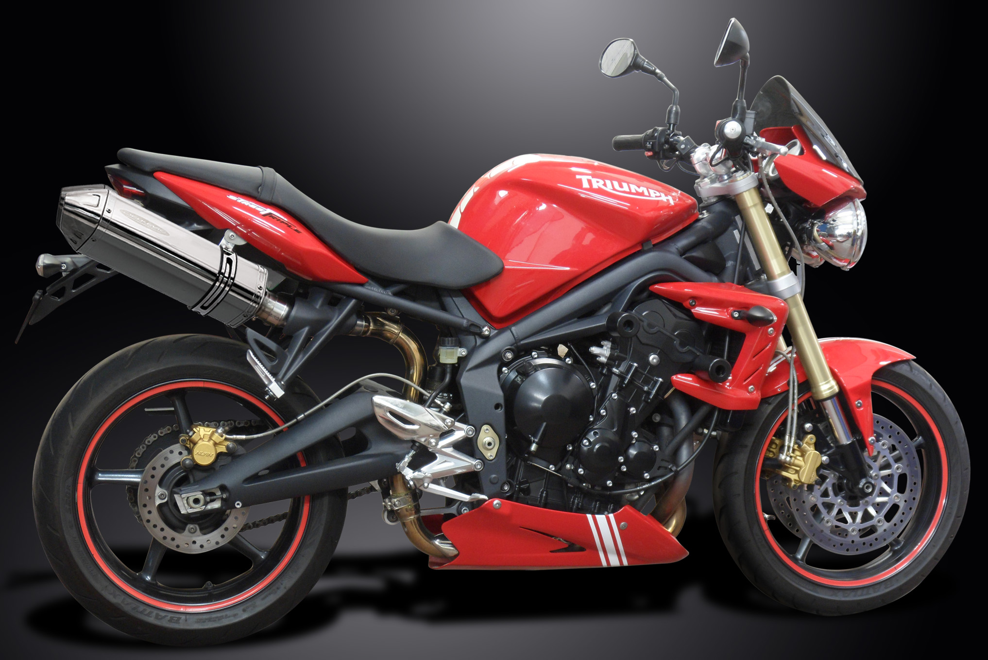 street triple 675 exhaust