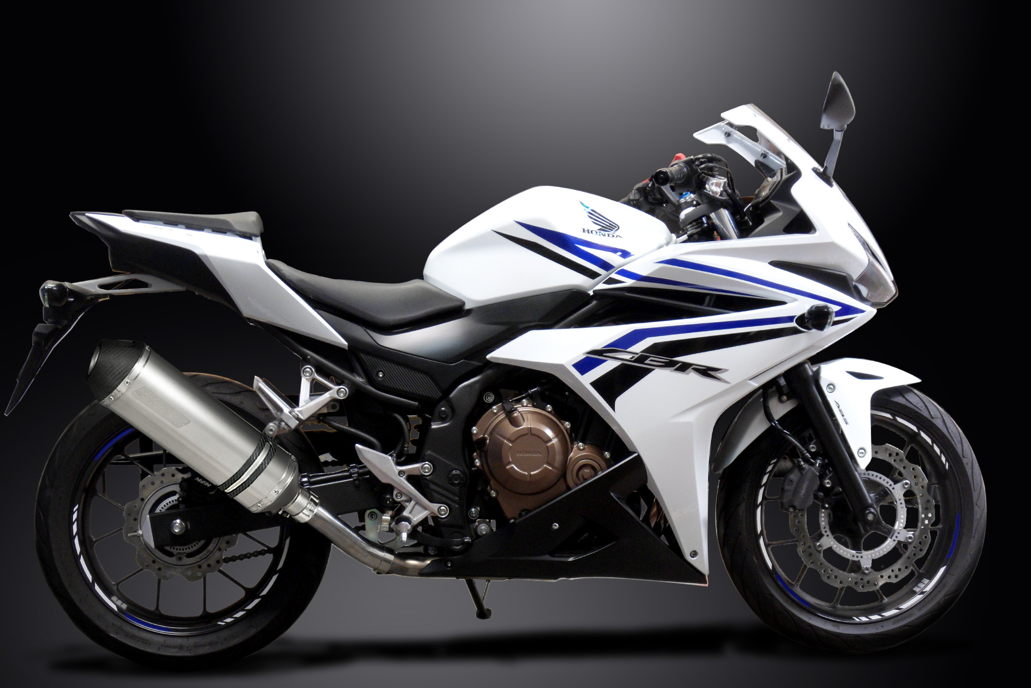 Honda CBR500R CB500F CB500X 13-18 Full Exhaust 2-1 13.5
