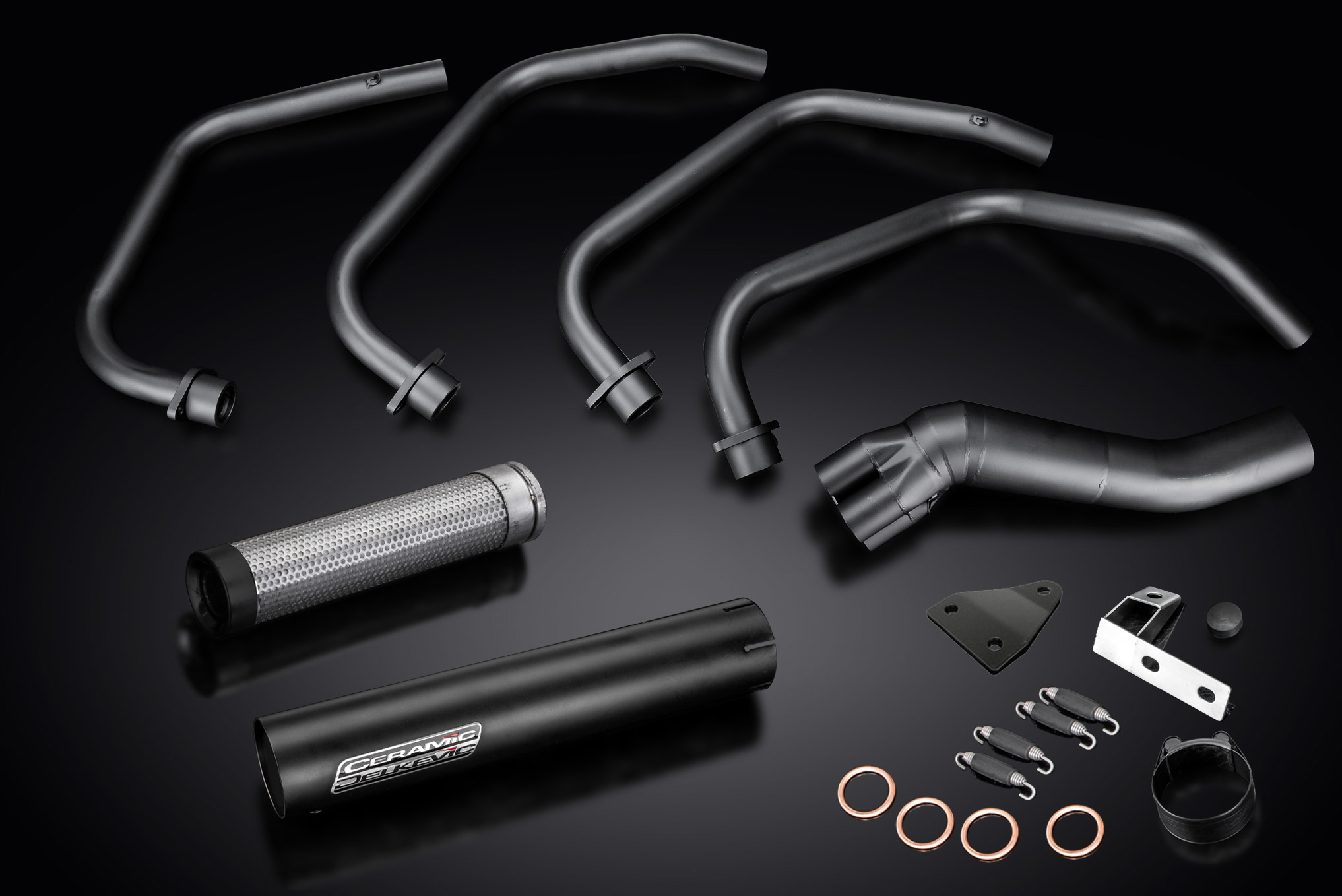 1982-1983 Suzuki GS1100GLZ Full Exhaust 4-1 Stainless Ceramic