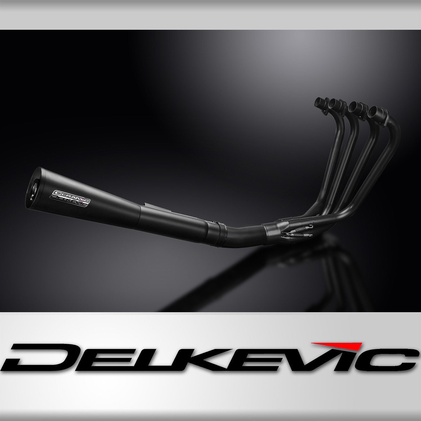 Kawasaki KZ750 LTD E L H Delkevic 4-1 Ceramic Exhaust Classic