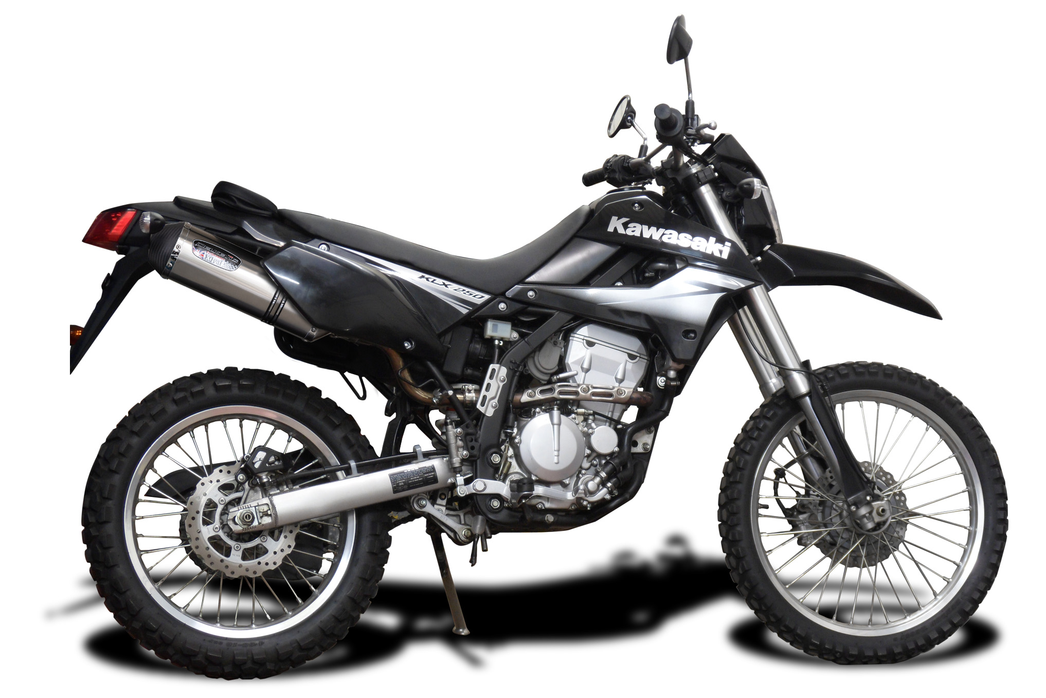 Kawasaki KLX250 2009-2020 Delkevic Slip On - 13.5 Xoval Bruahed