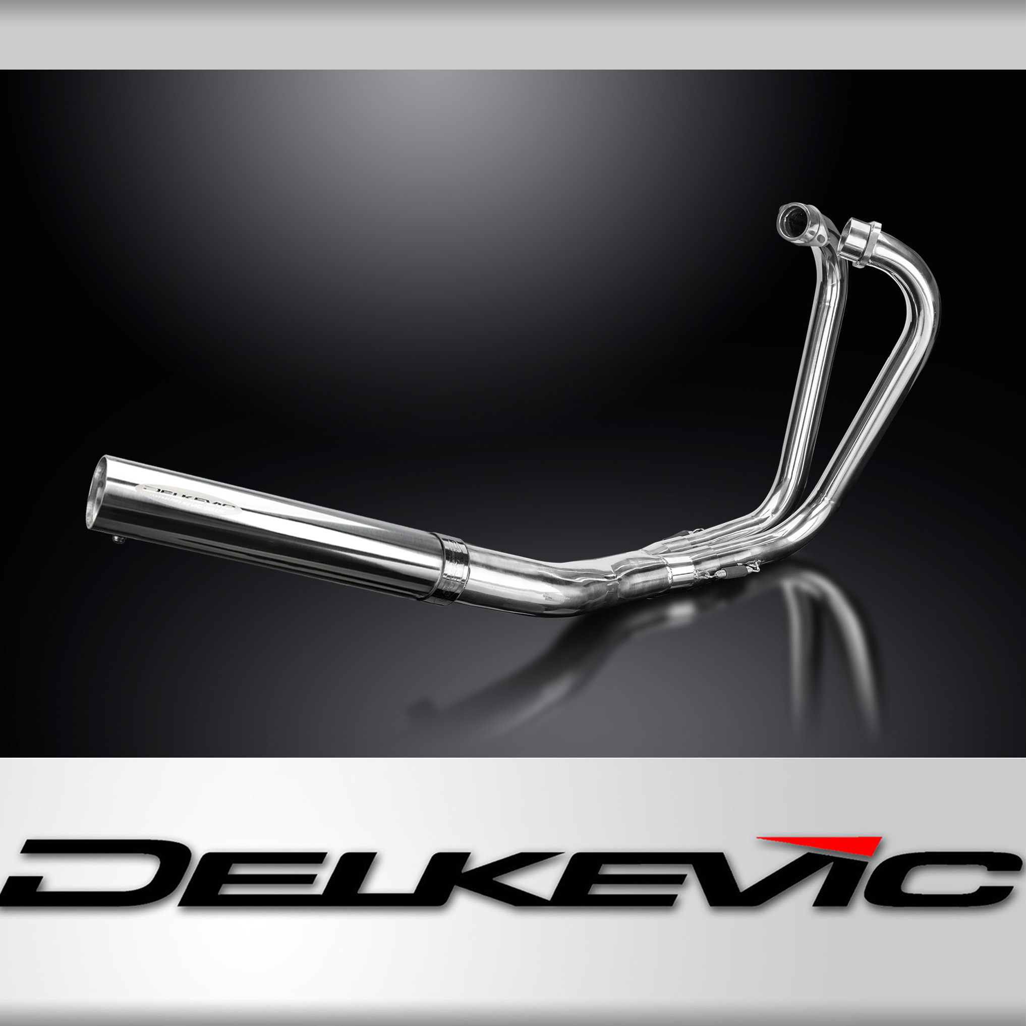 Slip-On Exhaust Set with 8-inch Round Carbon Fiber Mufflers