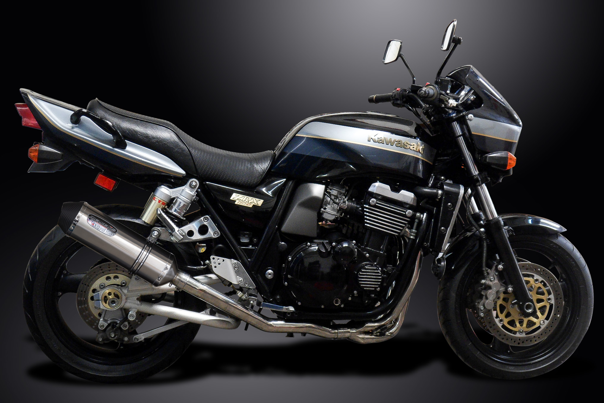 Kawasaki ZRX1100 99-00 ZRX1200 01-05 Exhaust 4-1 13.5