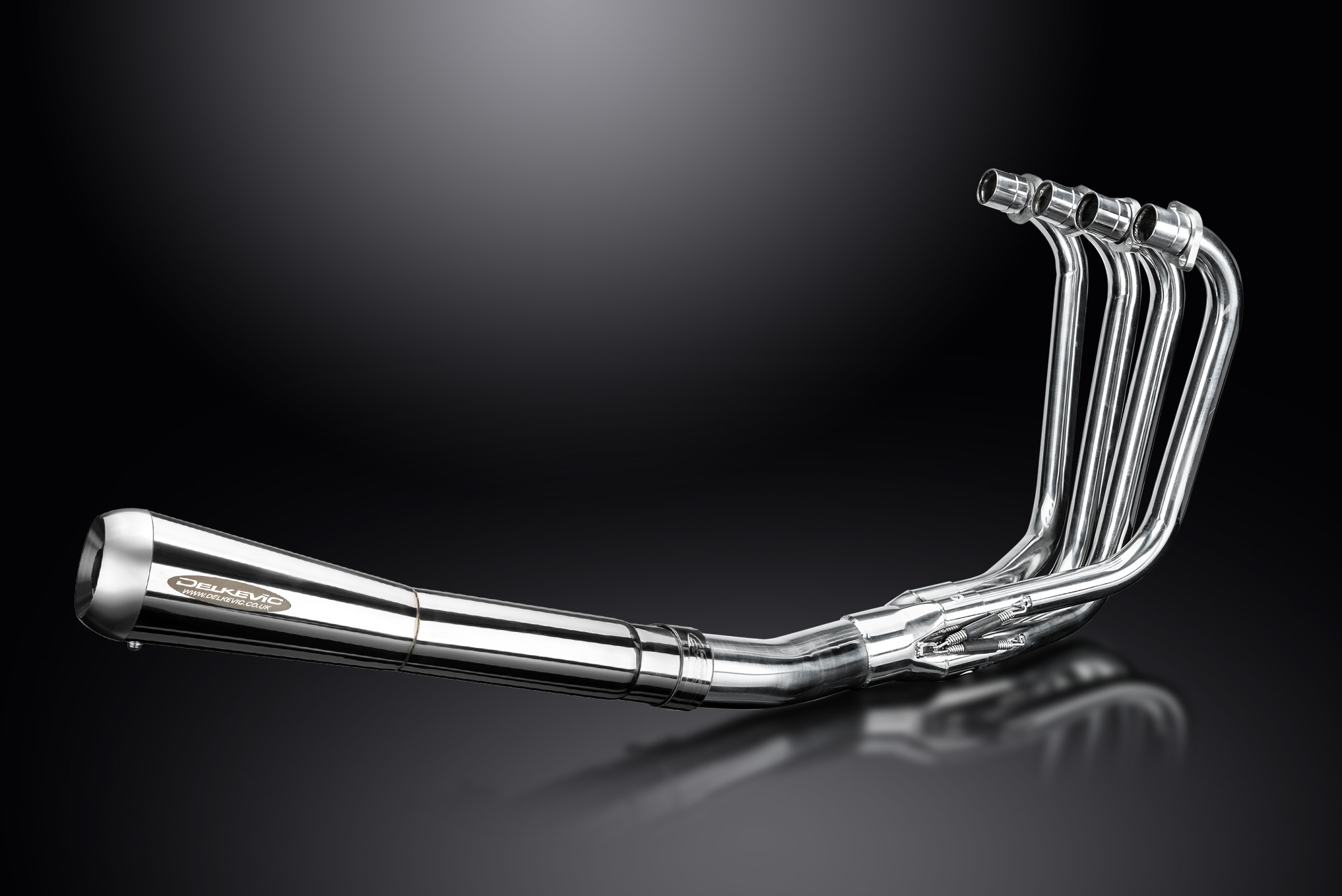 Kawasaki Z750 LTD Z750H 80-83 Polished Full Exhaust 4-1 Reverse