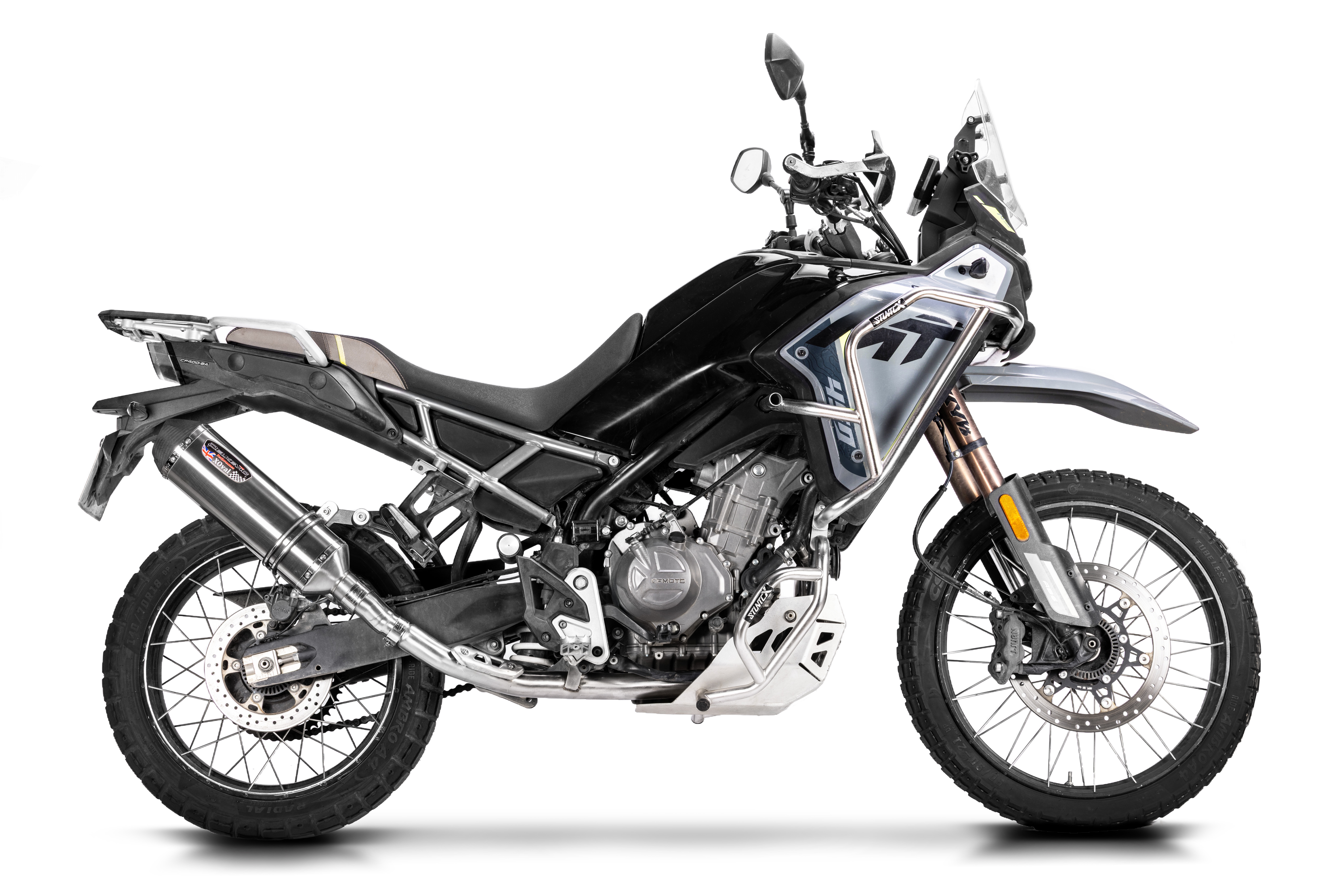 CFMOTO Ibex 450 2025+ Delkevic Complete Exhaust Brushed 13.5 Inch