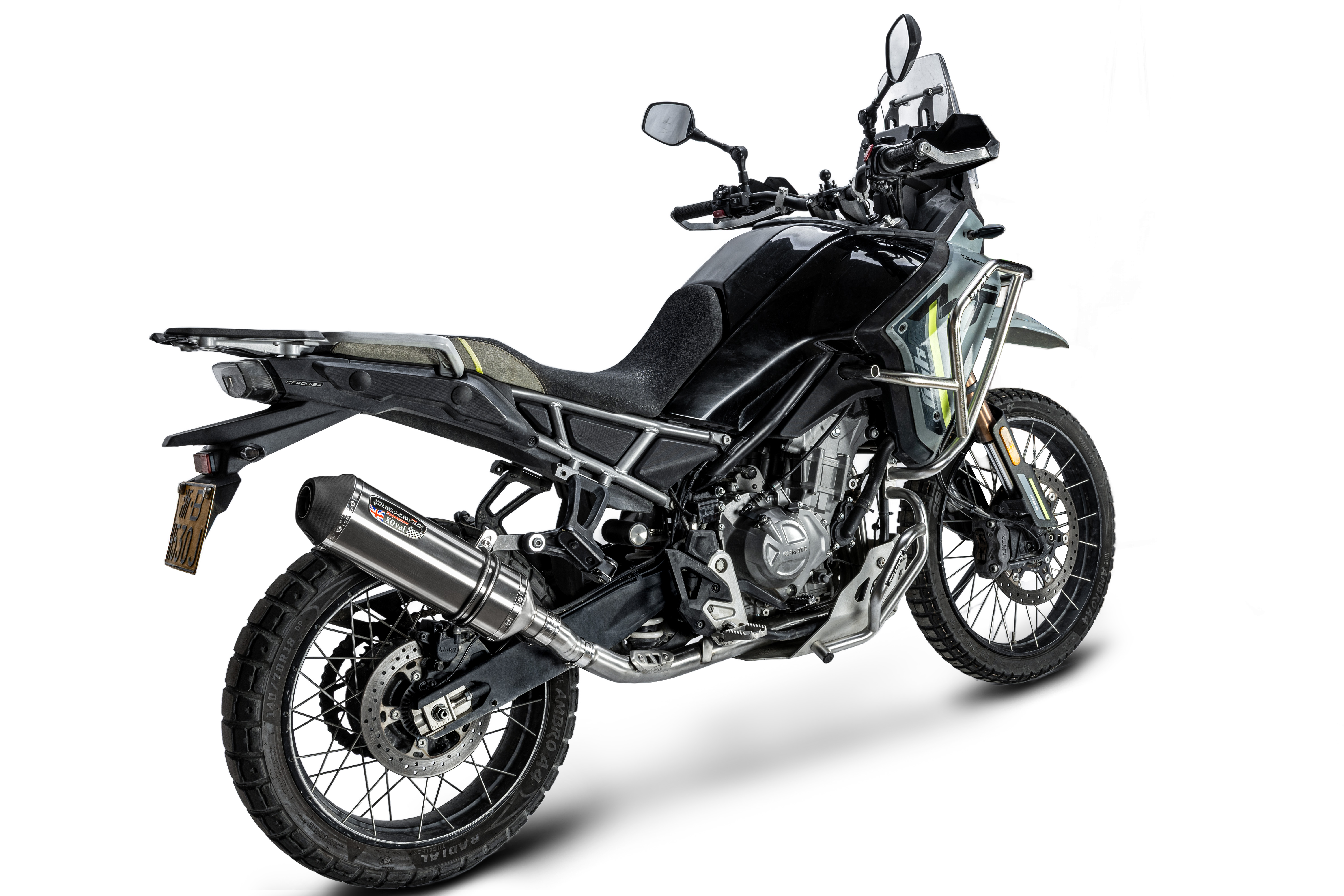 CFMOTO Ibex 450 2025+ Delkevic Complete Exhaust Brushed 13.5 Inch