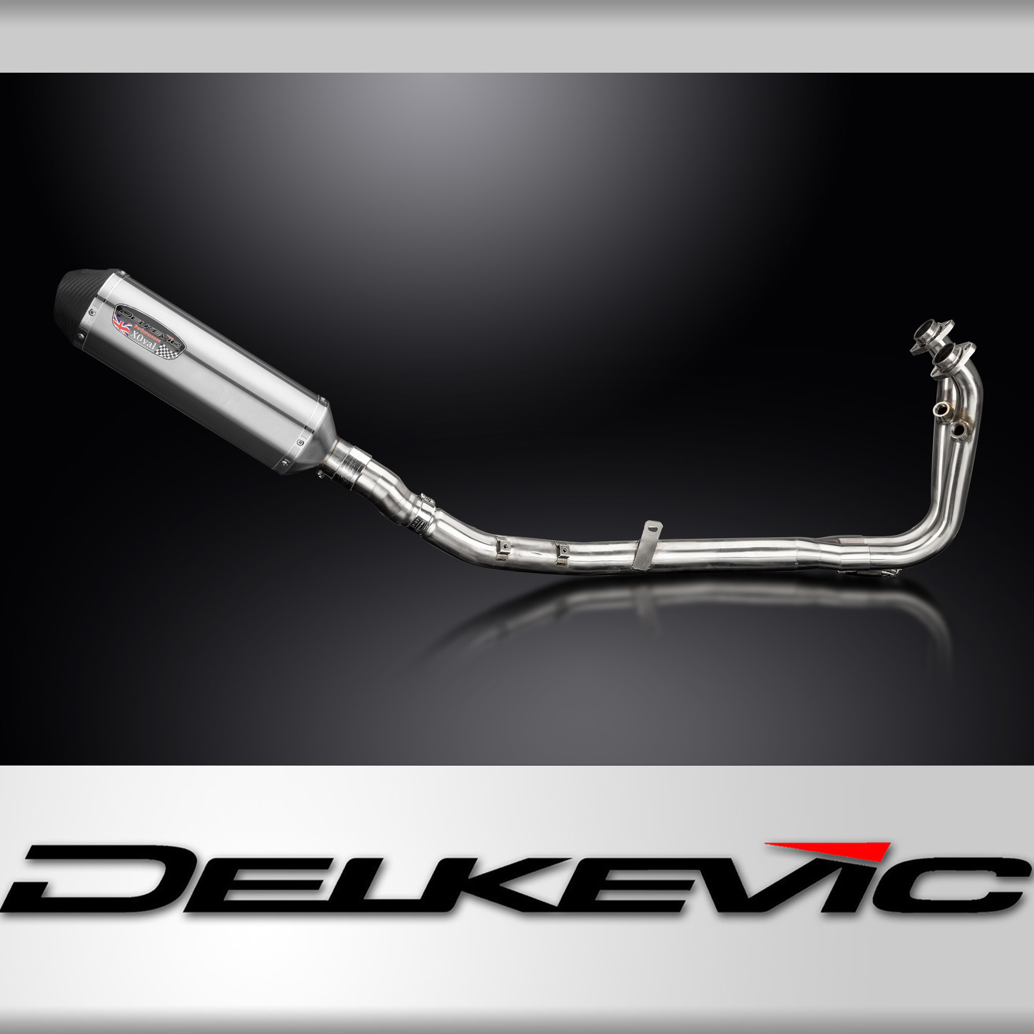CFMOTO Ibex 450 2025+ Delkevic Complete Exhaust Brushed 13.5 Inch