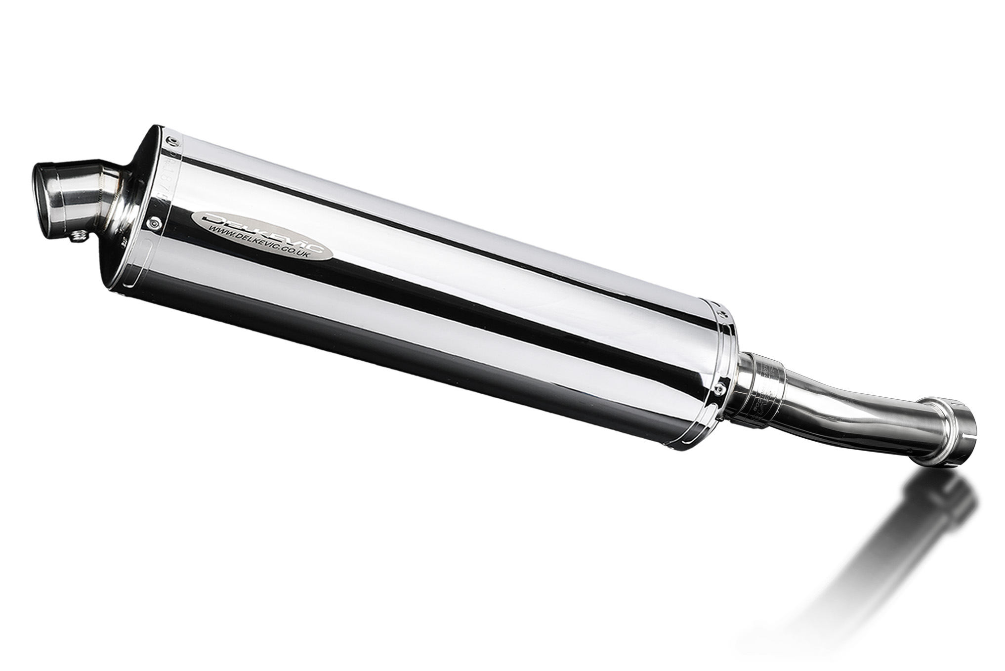 BMW R1250GS 2019-2023 Delkevic 18 Inch Oval Stainless Steel