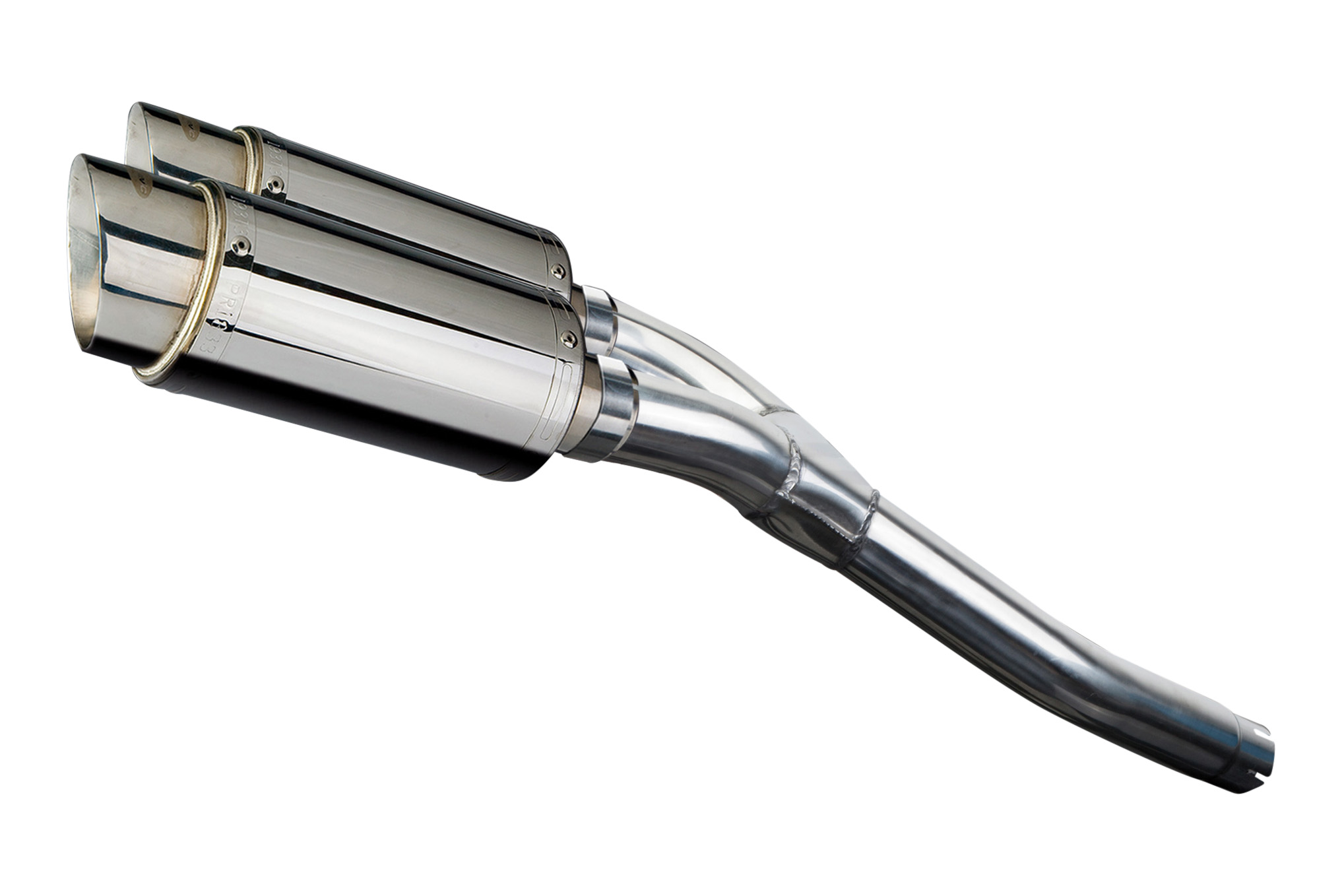 ☺︎ YAMAHA FZ6N FZ6S FAZER 04-10 200mm ROUND STAINLESS SILENCER