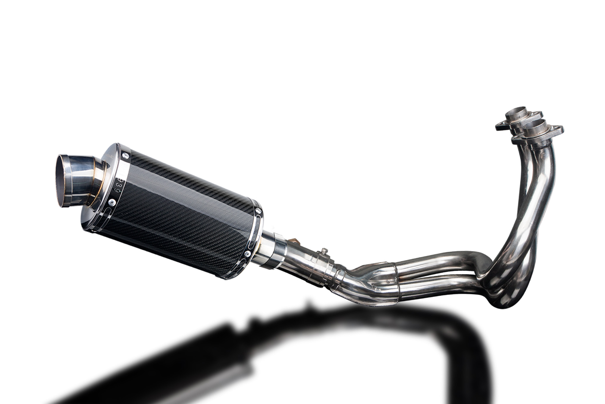 Kawasaki Ninja 650 2006-2011 Delkevic Full Exhaust - 9" Oval Carbon Muffler