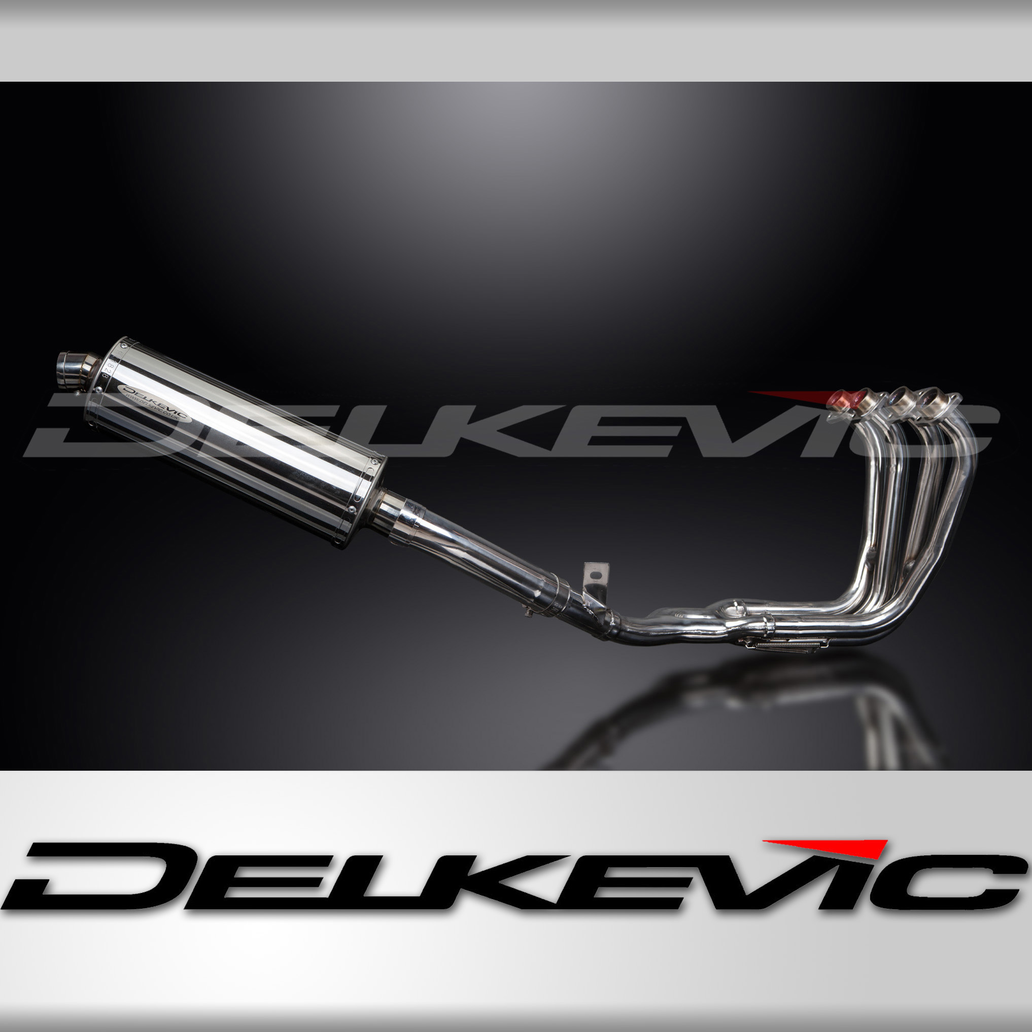 YAMAHA FZS600 FAZER 98-03 FULL EXHAUST SYSTEM 350mm STAINLESS OVAL