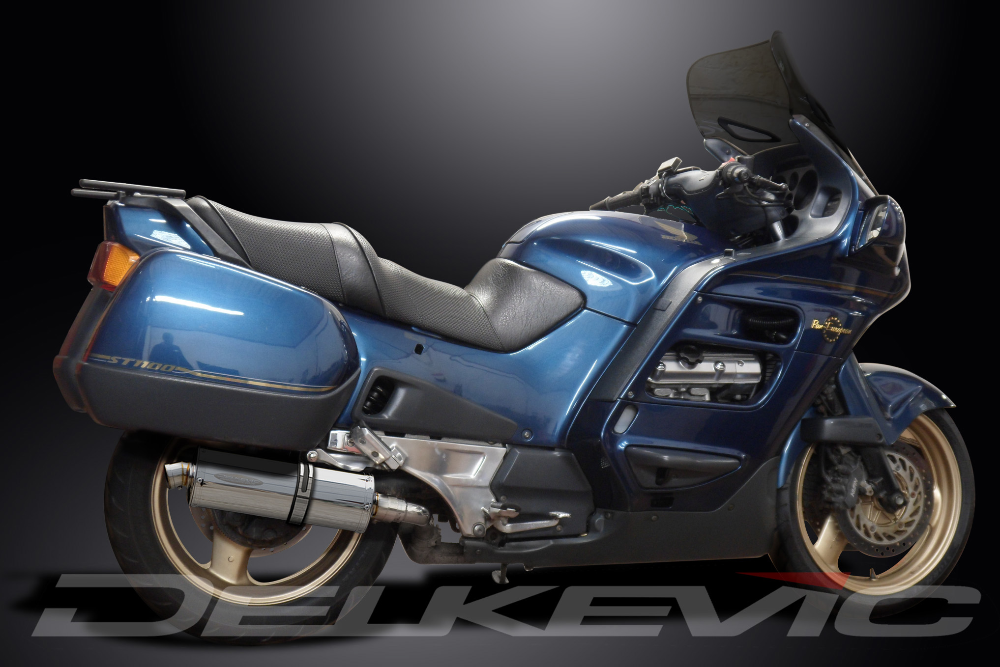 Honda ST1100 1991-2002 Delkevic Full Exhaust 4-2 14