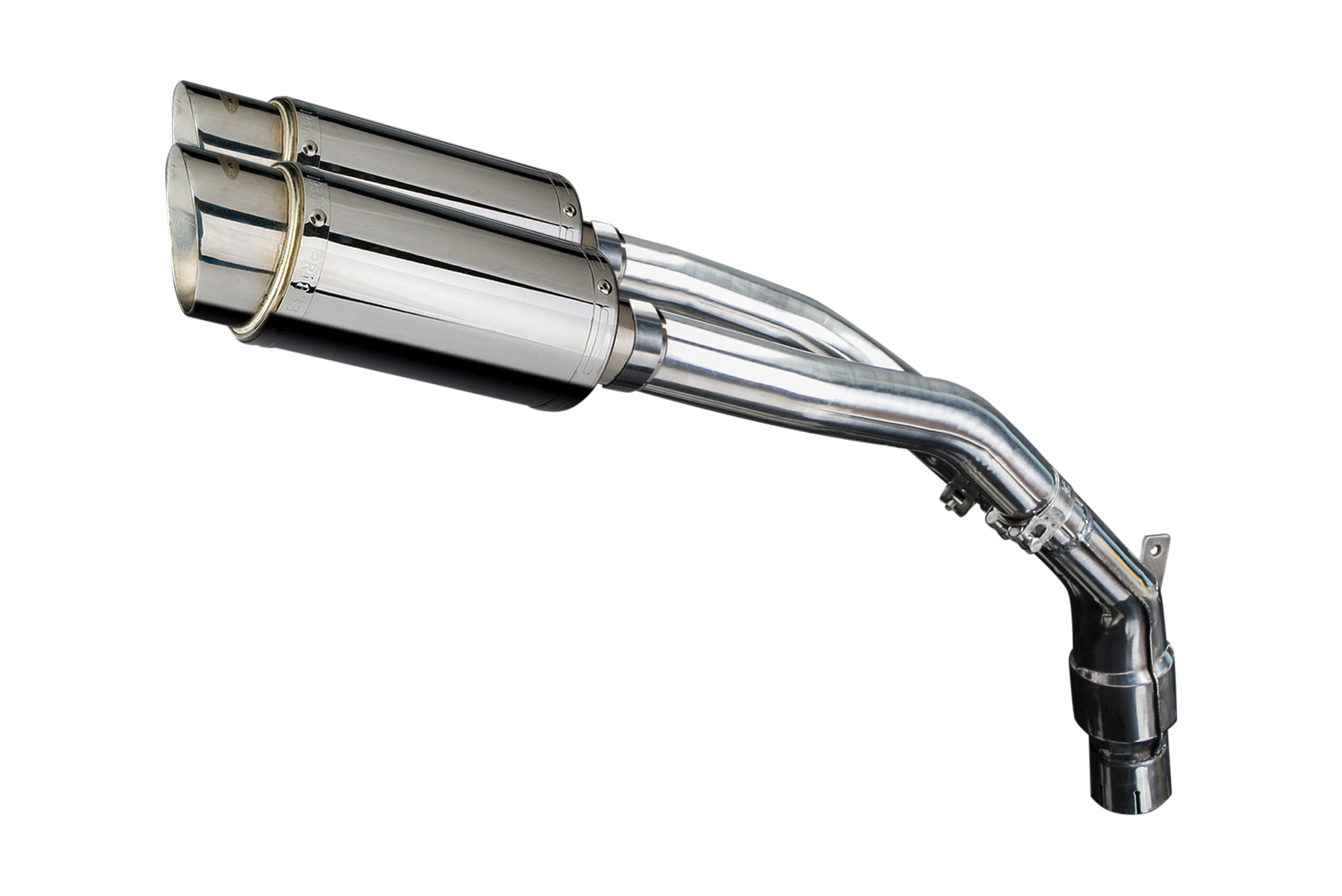 Yamaha YZFR1 YZF-R1 04-06 Slip On 8" Round Stainless Exhaust Muffler Kit & Pipes - Bild 1 von 6