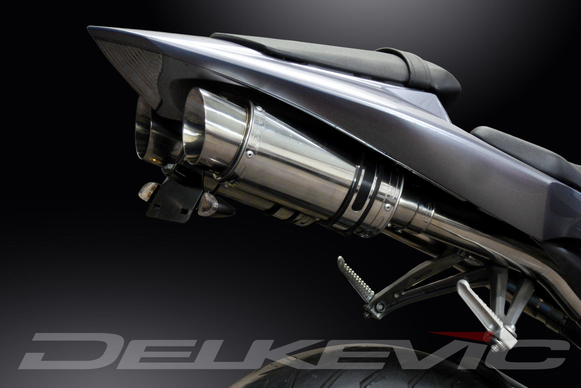 Yamaha YZFR1 YZF-R1 04-06 Slip On 8" Round Stainless Exhaust Muffler Kit & Pipes - Bild 6 von 6