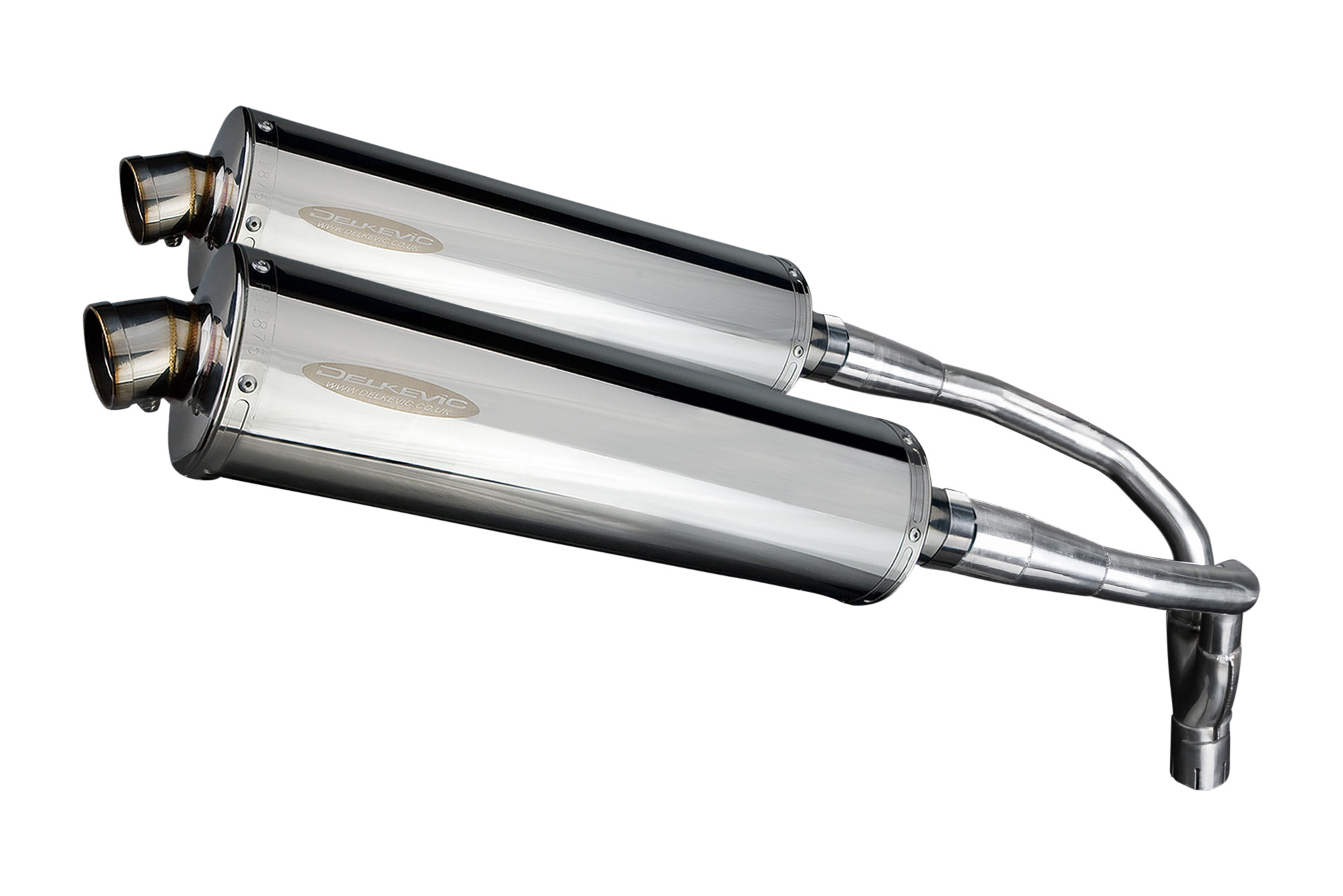 HONDA CB900 20012009 450MM OVAL STAINLESS EXHAUST SYSTEM eBay