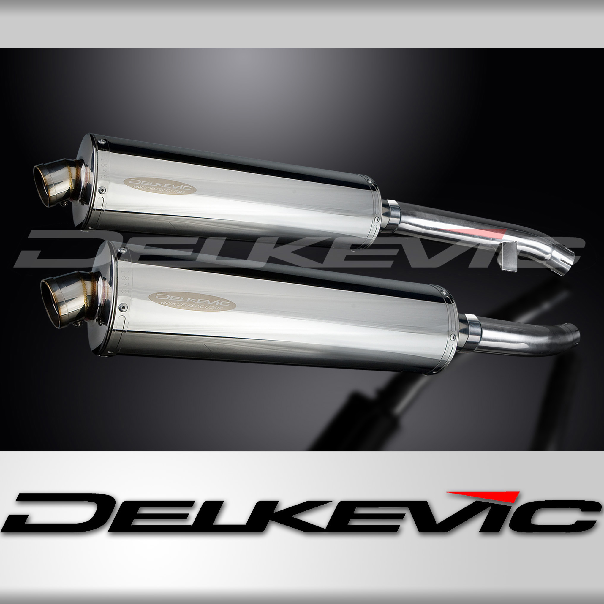 YAMAHA FJR1300 01-05 450MM OVAL STAINLESS EXHAUST SYSTEM | eBay