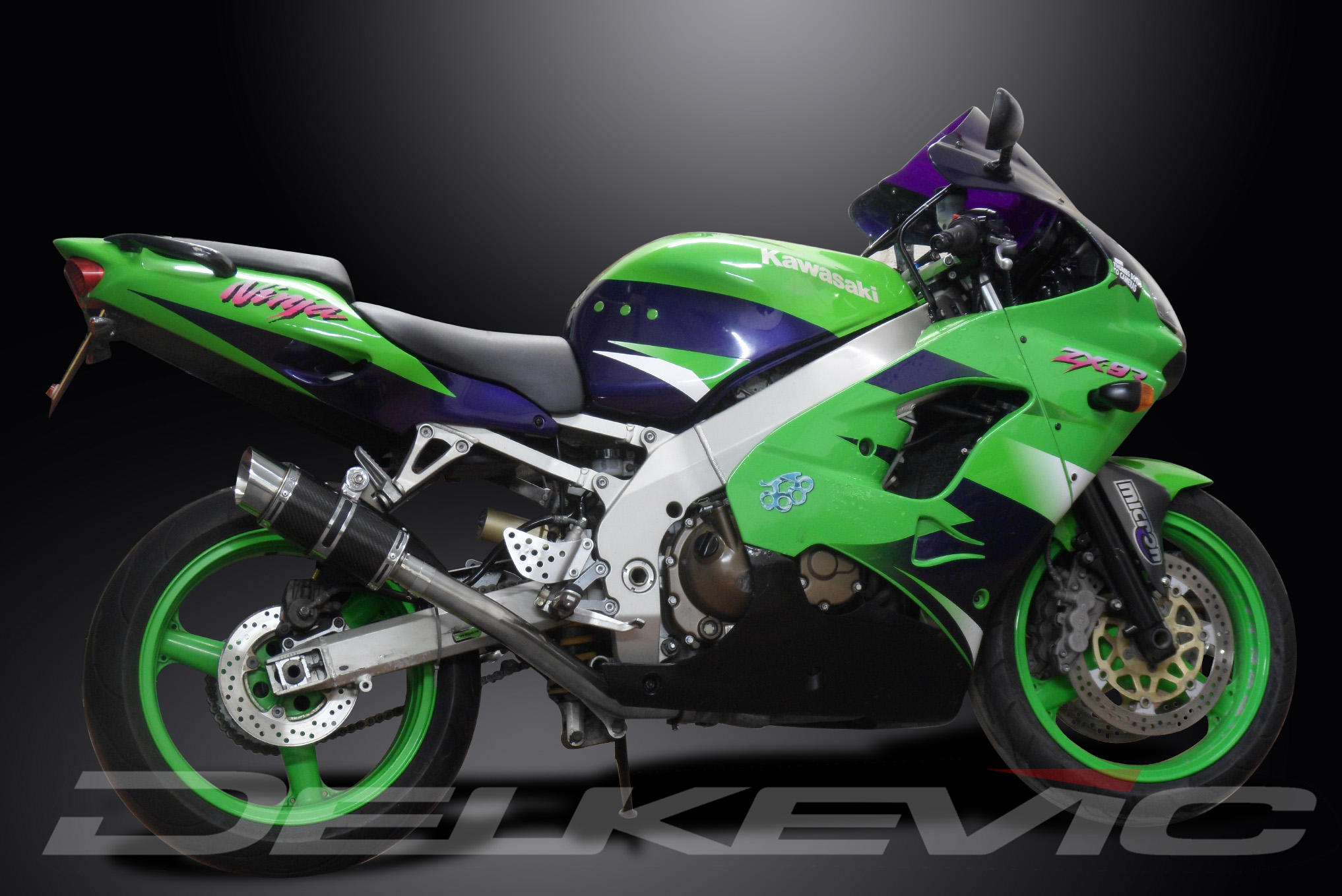 Kawasaki ZX-9R Ninja 2000-2001 Slip On 8