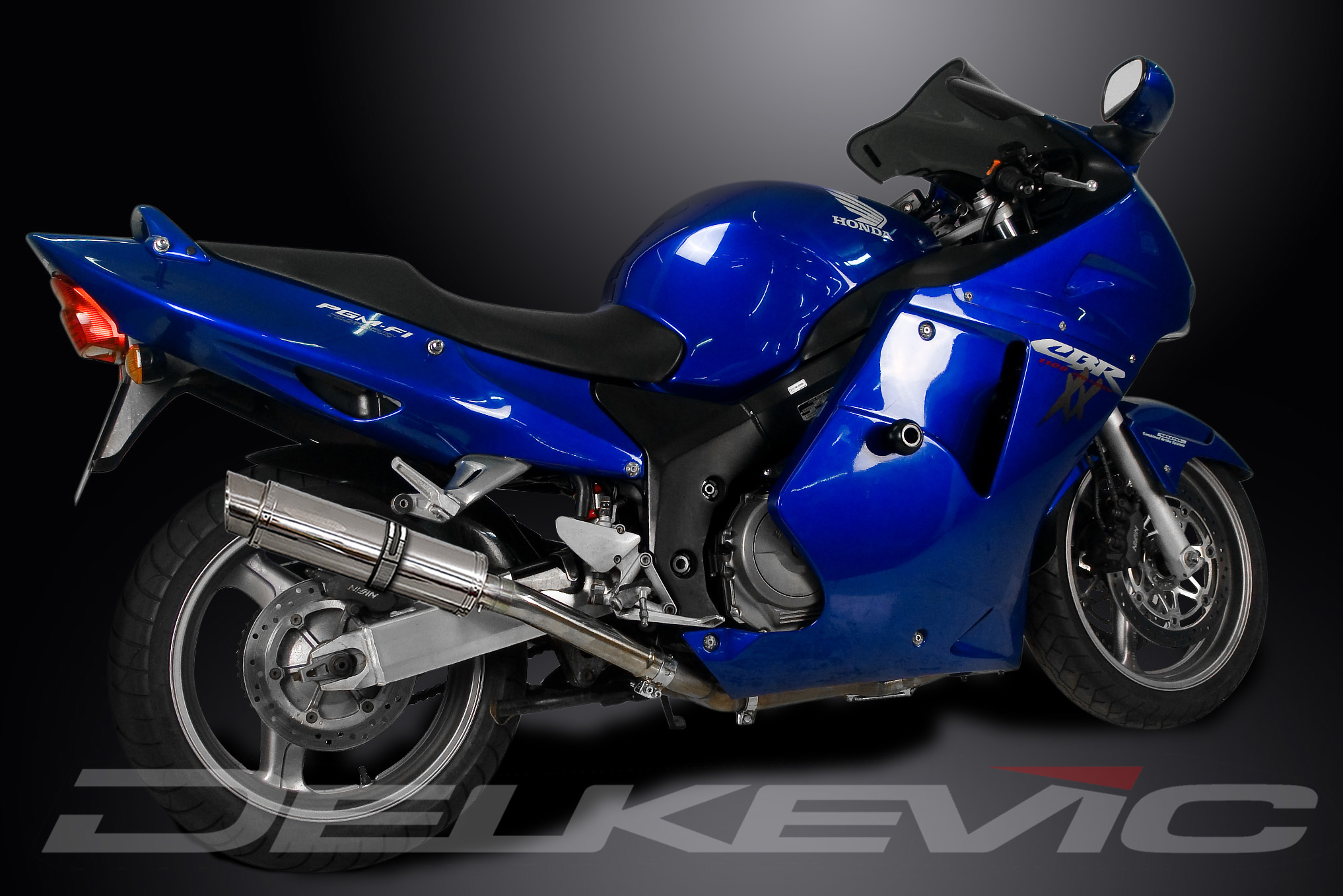 a Honda CBR1100XX Blackbird 96-09 Slip On 14