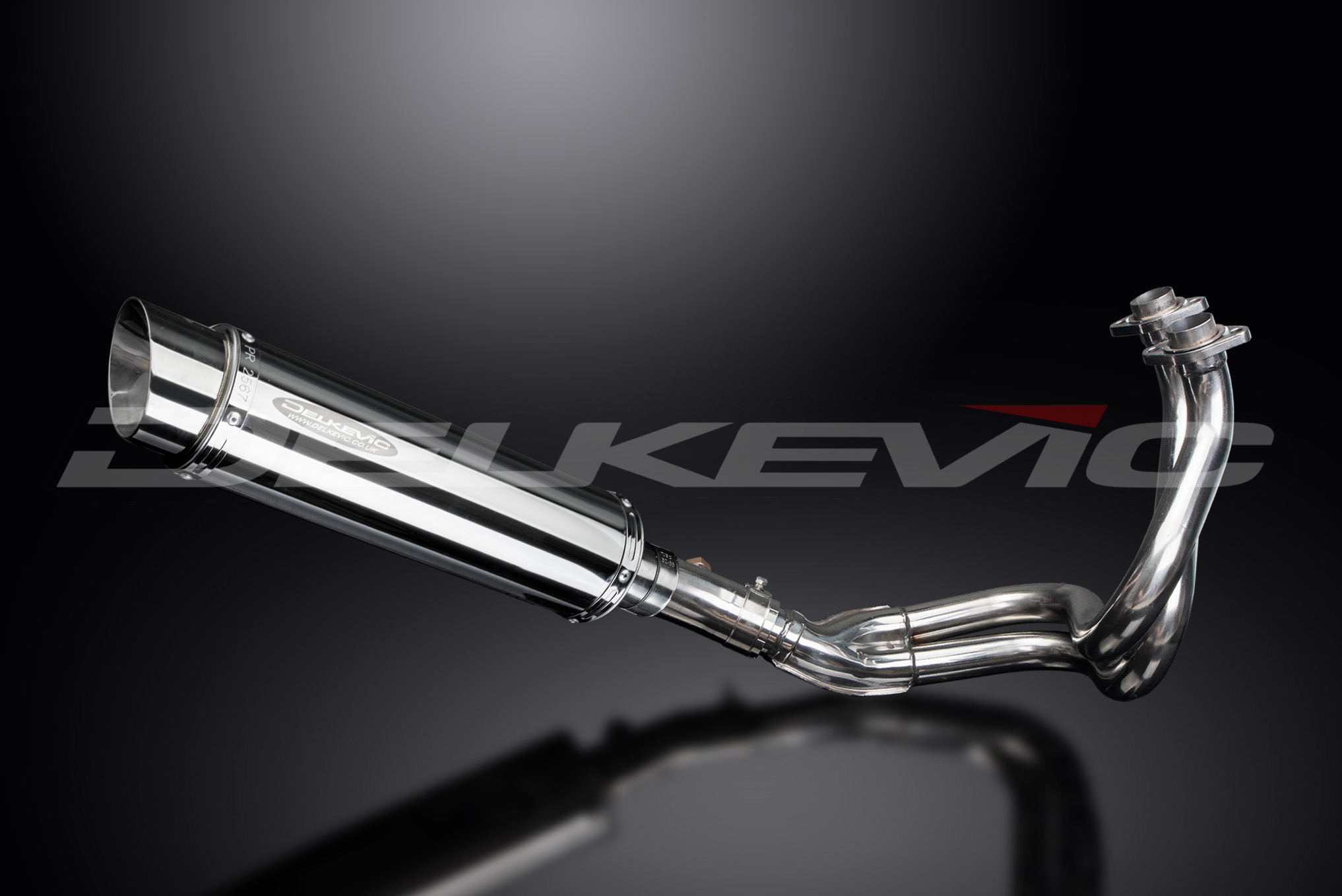 Kawasaki Ninja 650 06-11 Delkevic Full 2-1 Exhaust 14" Stainless Steel Muffler - Picture 3 of 5