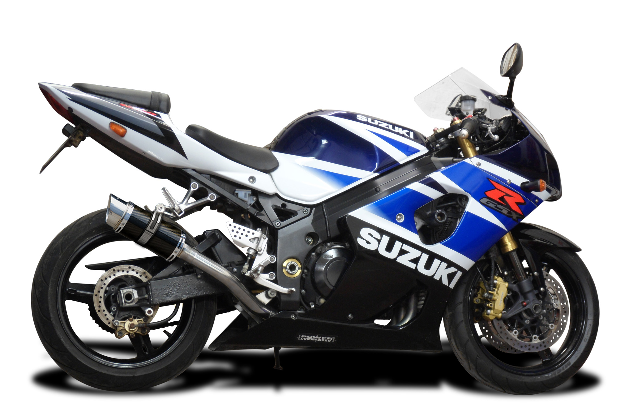 パーツ SUZUKI GSXR1000 K3-K4 2003-2004 200mm SUZUKI GSXR1000 2003-2004 K3-K4 200mm ROUND CARBON SILENCER