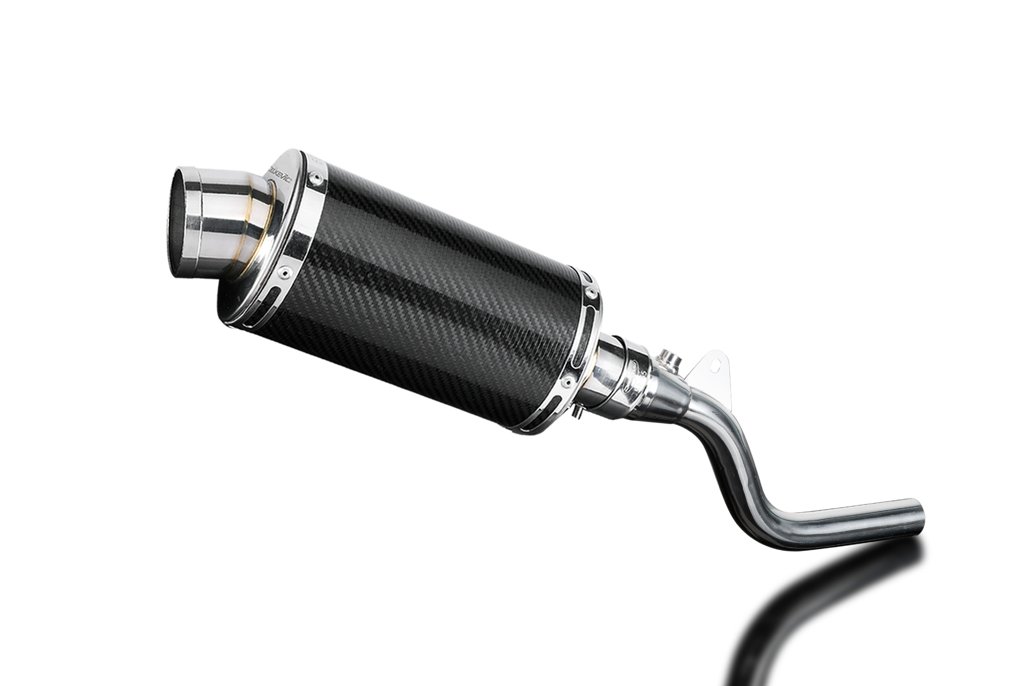 Kawasaki KLX250 2009-2020 Delkevic Slip On - 9 Oval Carbon Muffler