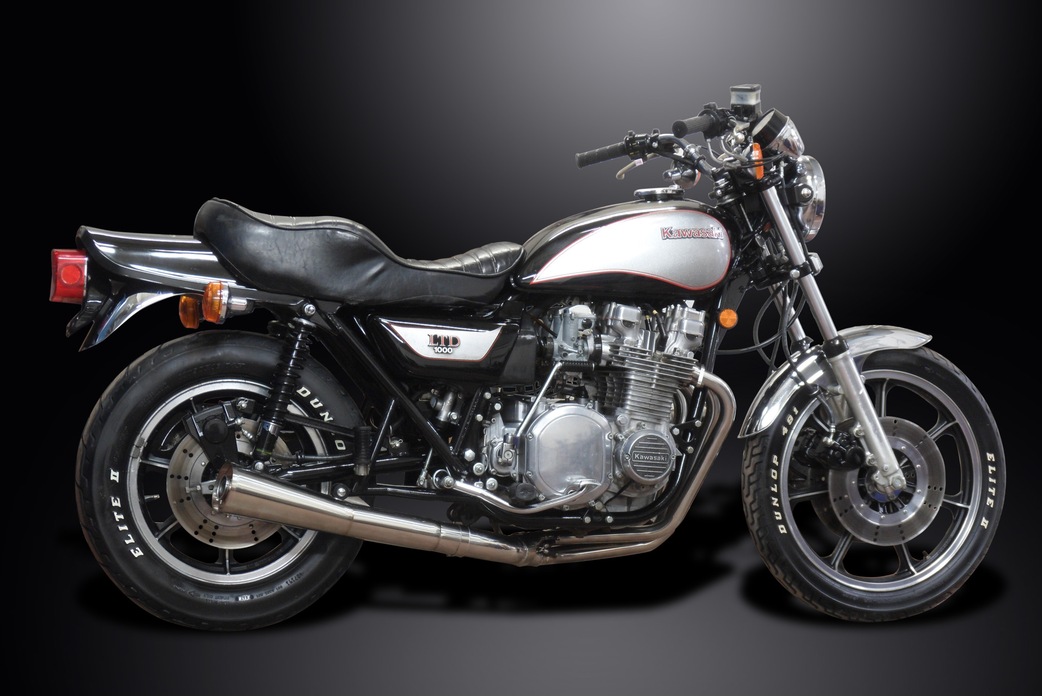 Kawasaki KZ1000 LTD 79-80 Full Exhaust 4-1 Stainless Classic