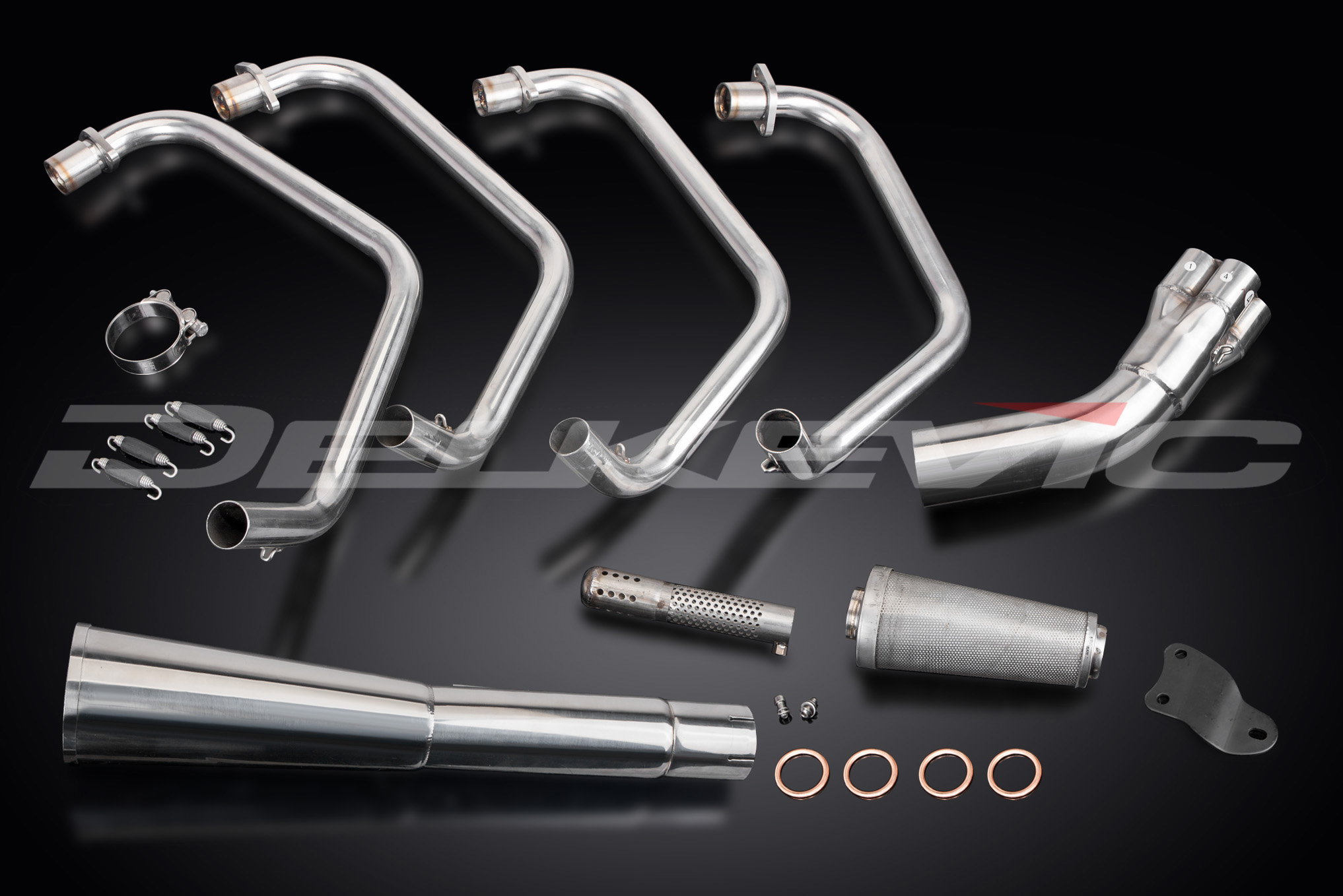 激安ブランド KZ1000 Kawasaki LTD Classic Stainless 4-1 Exhaust Full 79-80 パーツ