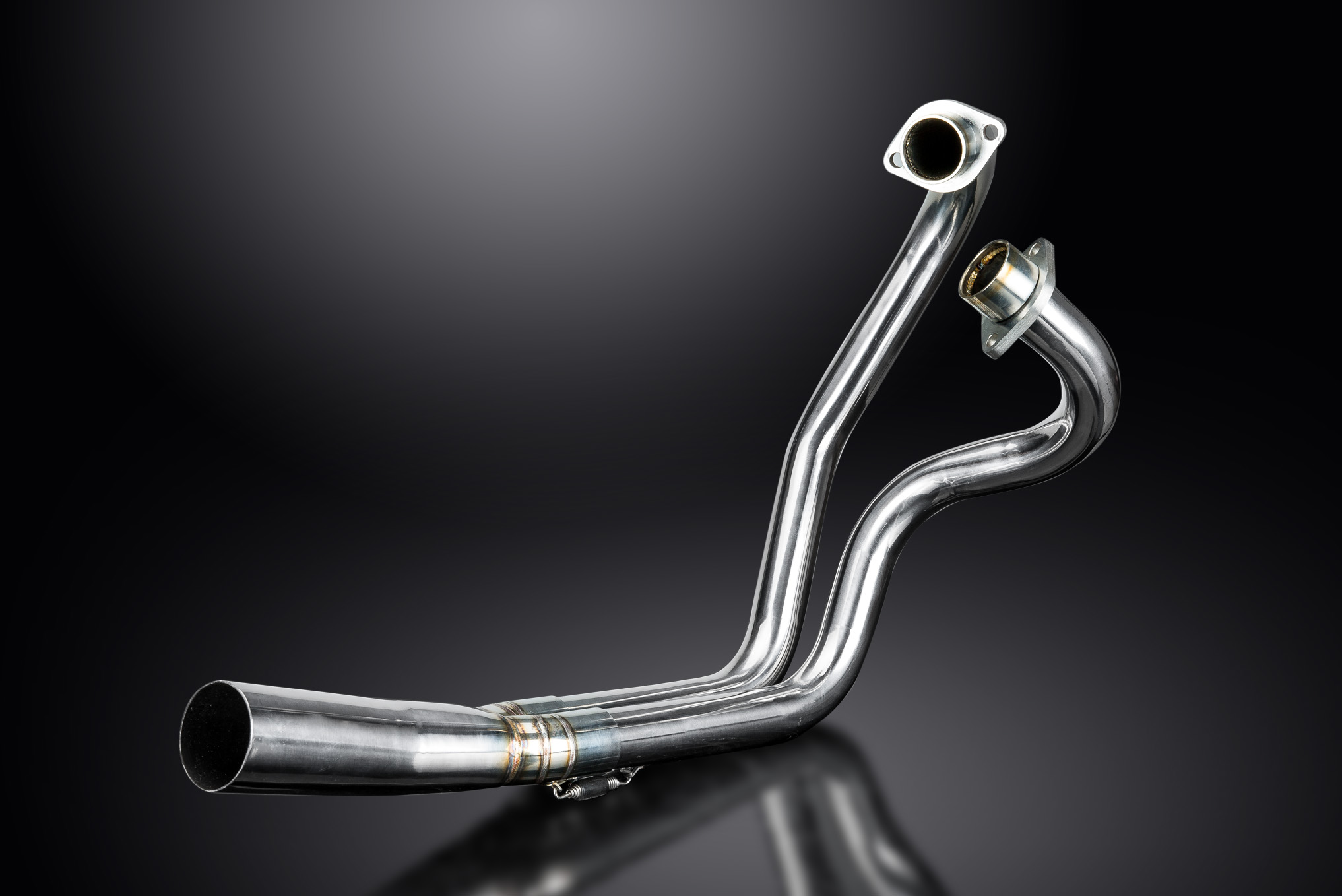 Yamaha XS650 1974-1979 Delkevic Stainless 2-1 Exhaust