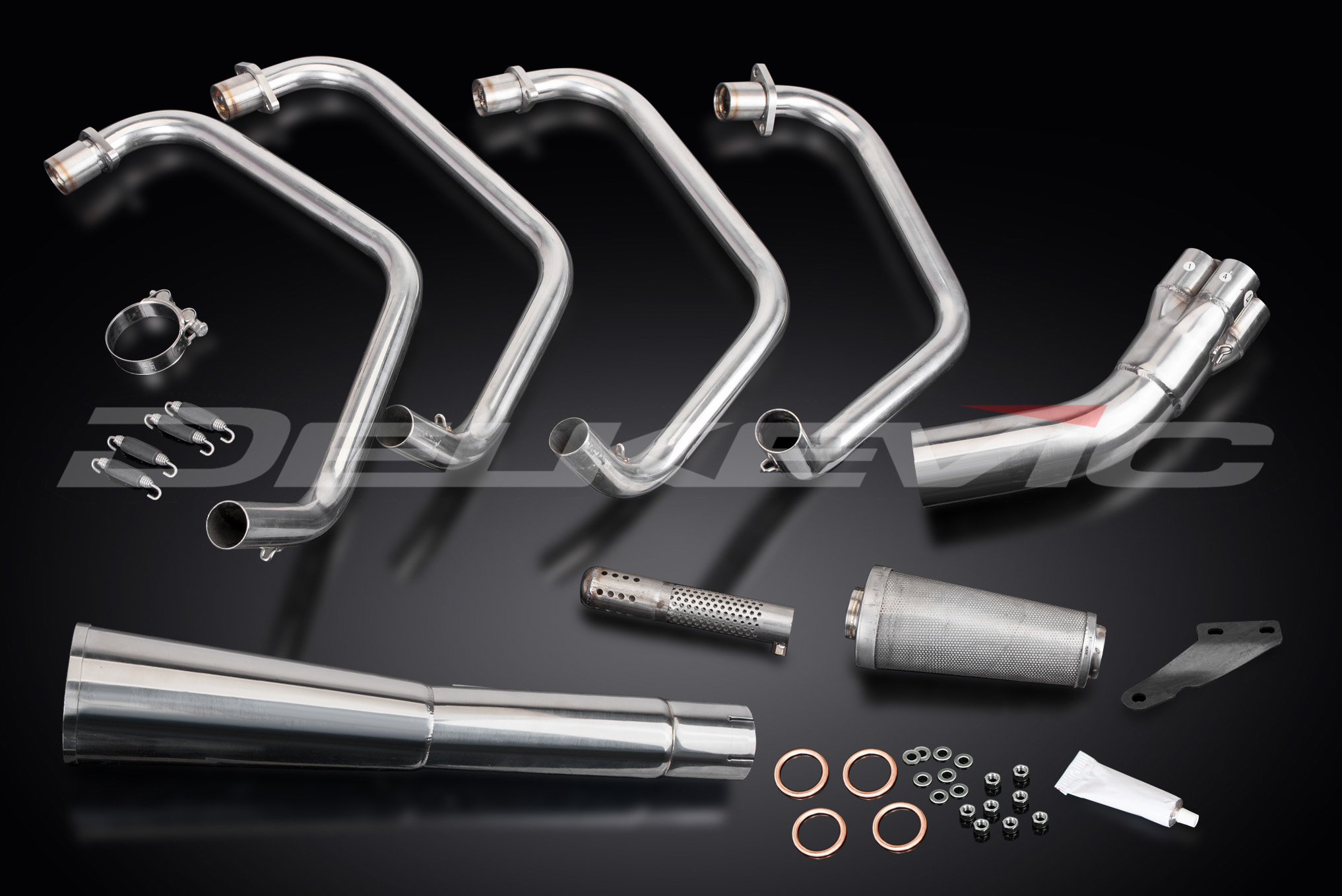 ぷぅー　1100g×2個 Kawasaki GPZ1100 Uni-Trak ZX1100A 83-84 Exhaust 4-1 Stainless