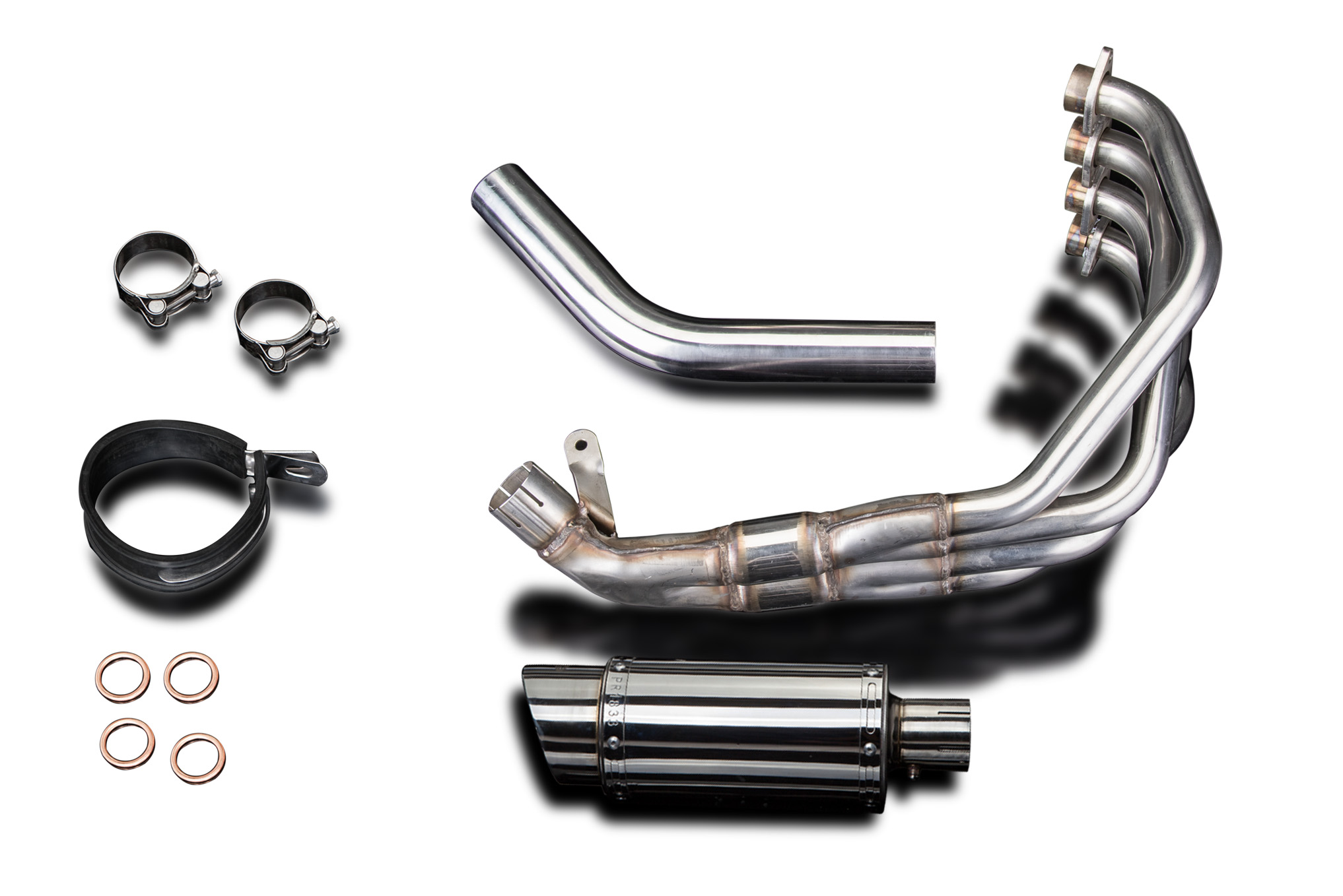 Honda CBR900RR 92-08 Complete Exhaust 4-1 8 Round Stainless